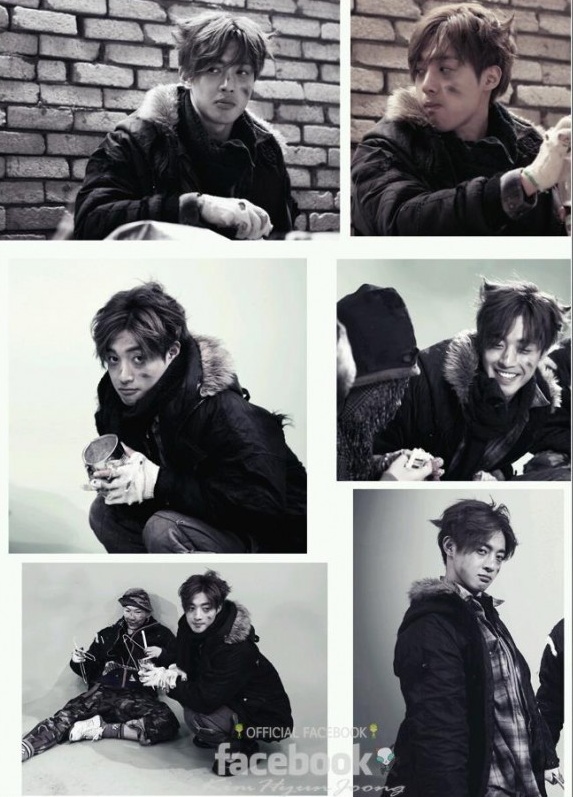 Hình ảnh Kim Hyun Joong làm ăn mày gây “sốt”