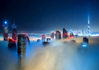 Nhà chọc trời Dubai nhìn từ trên cao